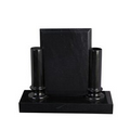 Pillar Award with Glass or Marble Insert (Jet Black)